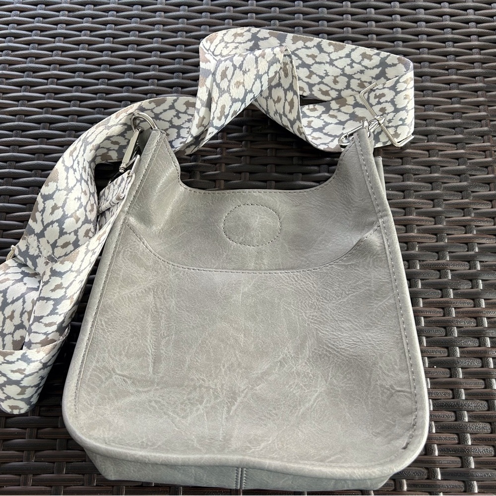 Ahdorned Mini Vegan Leather Messenger Bag